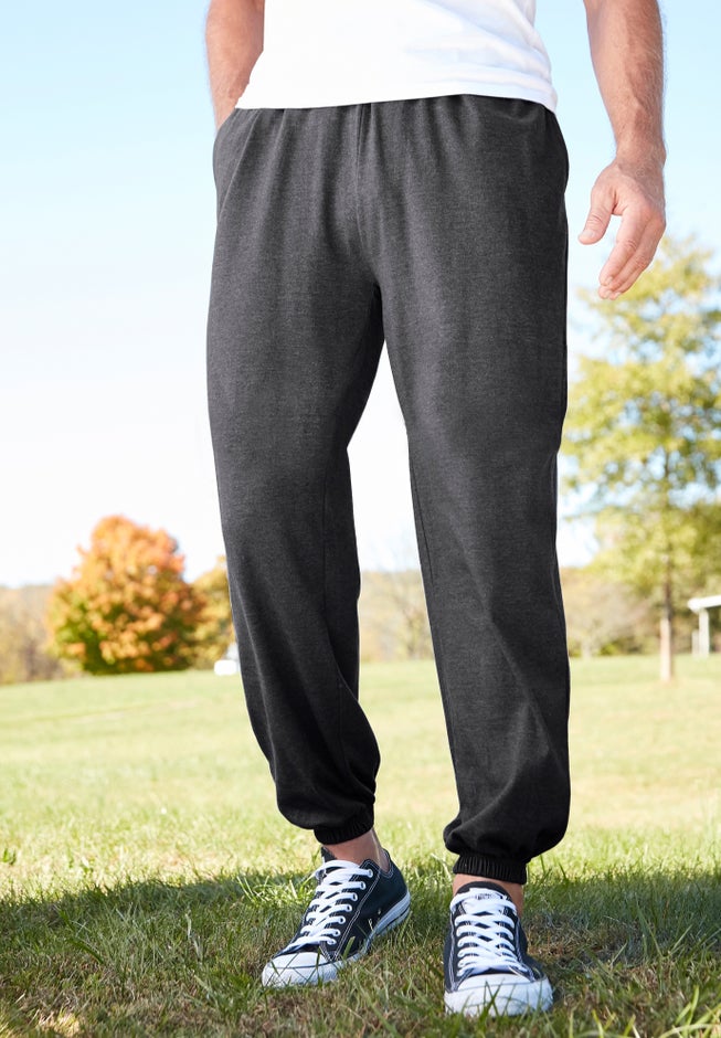 Lightweight Jersey Elastic Cuff Sweatpants image number 3