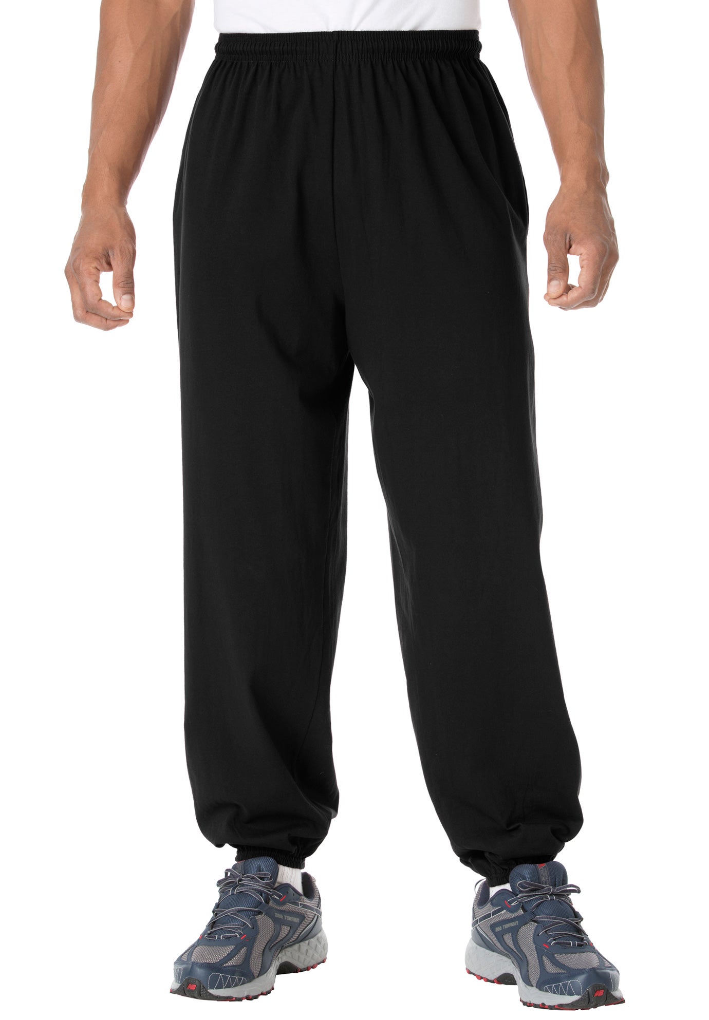 Lightweight Jersey Elastic Cuff Sweatpants image number 0