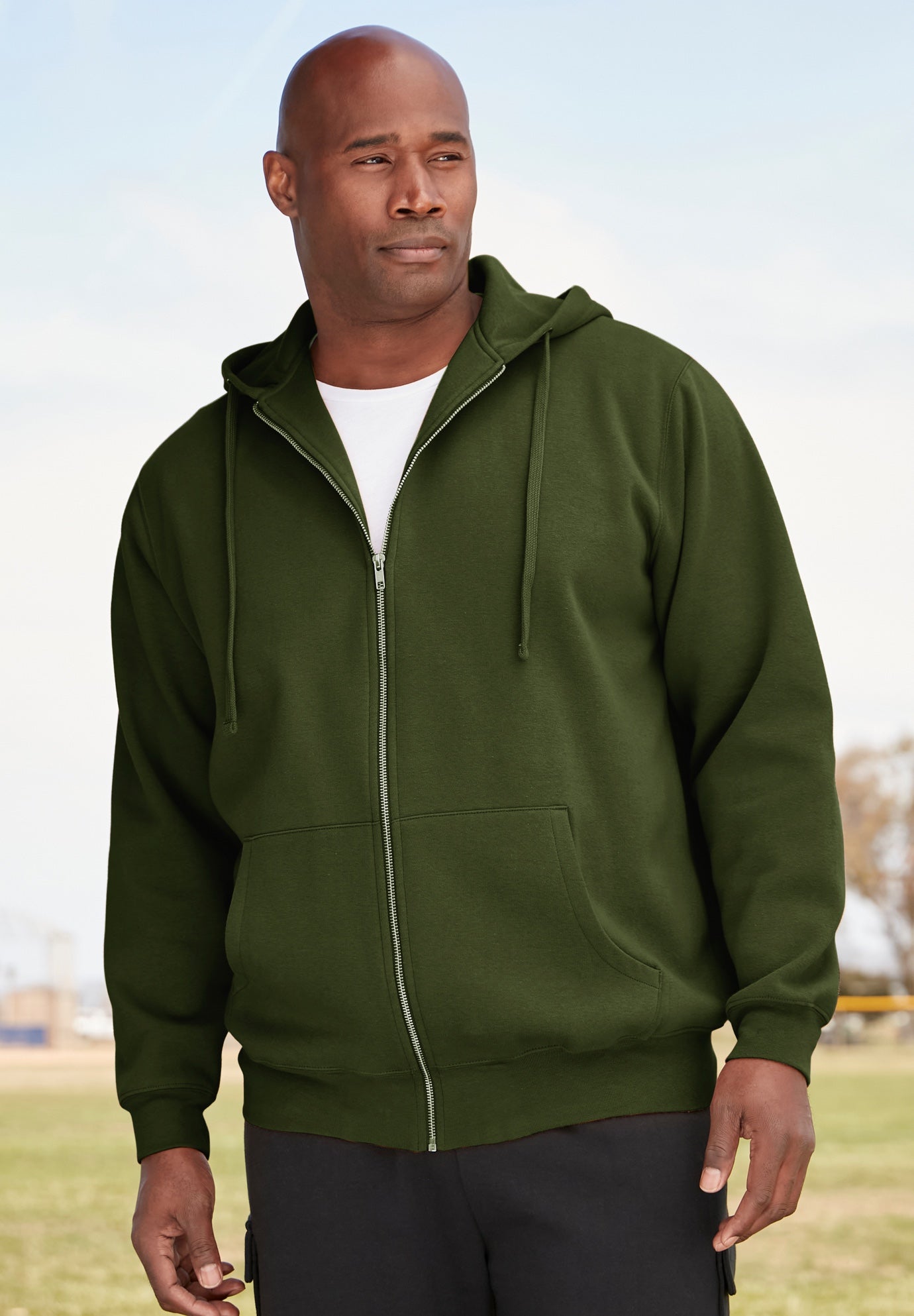 Fleece Zip-Front Hoodie image number 6