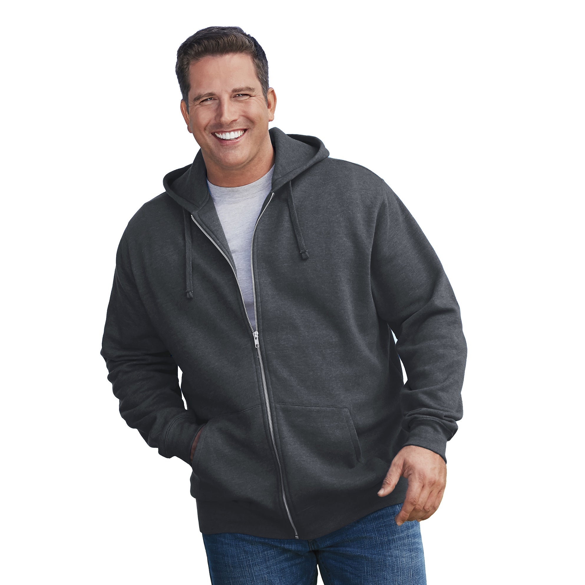 Fleece Zip-Front Hoodie image number 0