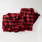 Plaid Flannel Pajama Set image number null