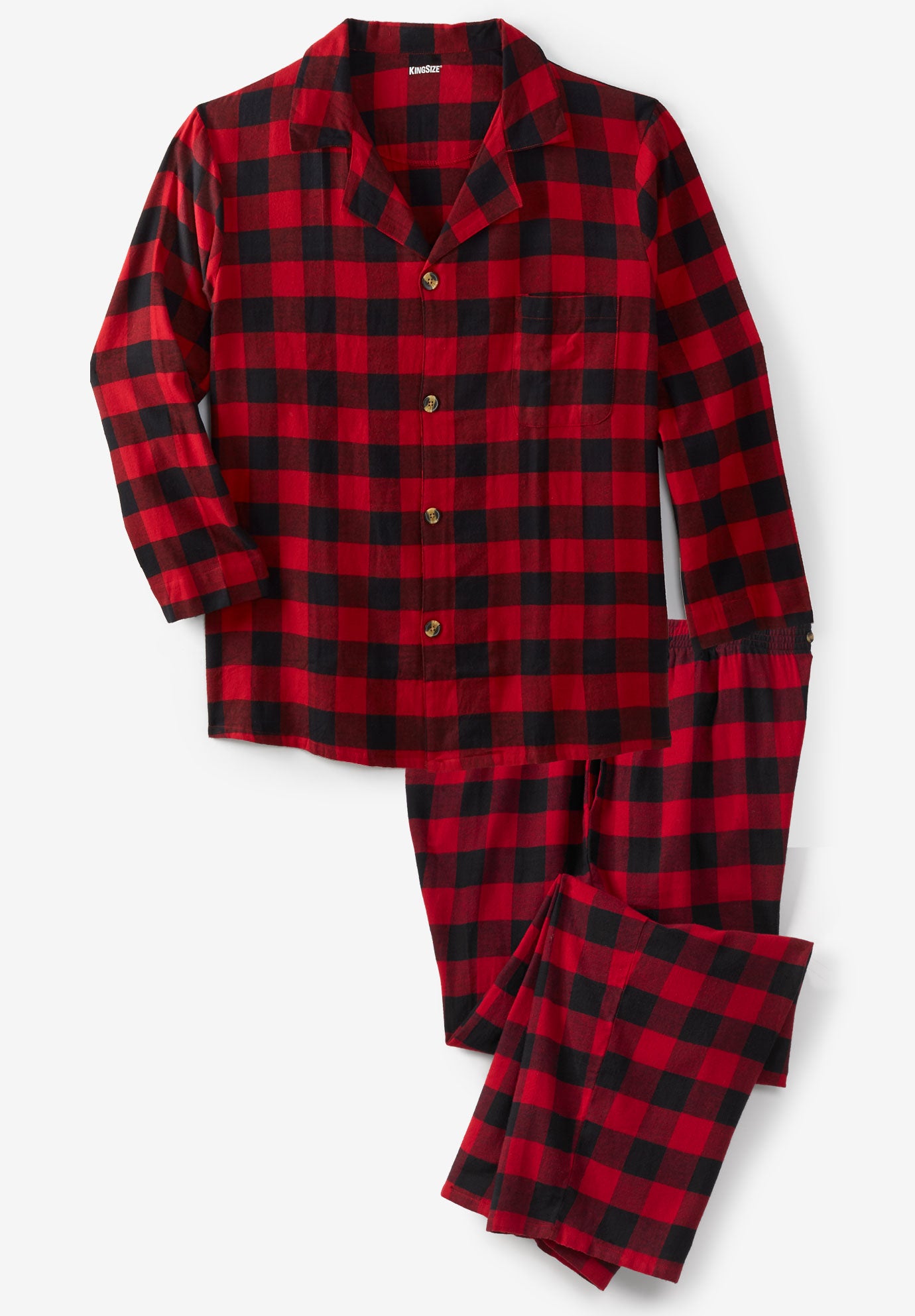 Plaid Flannel Pajama Set image number 1