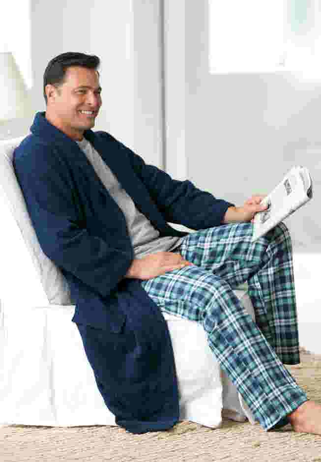 Terry Bathrobe with Pockets image number 4