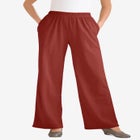 7-Day Knit Wide-Leg Pull-On Pants image number null