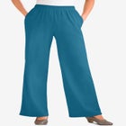 7-Day Wide-Leg Elastic-Waist Stretchy Knit Pant image number null