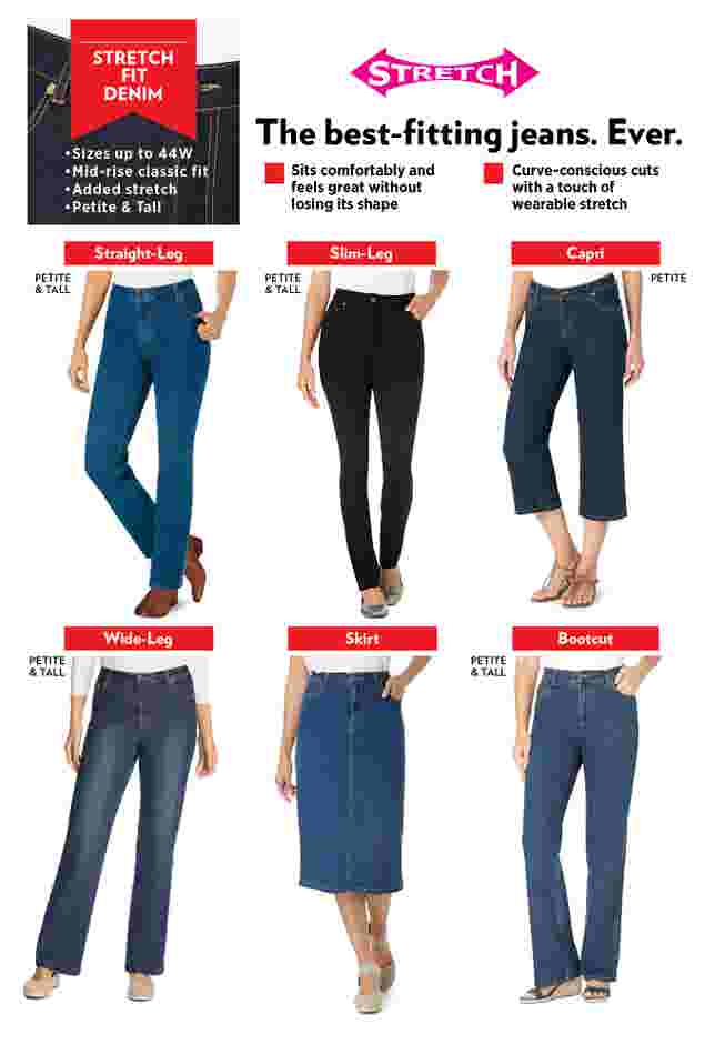 Straight-Leg Stretch Denim Jean image number 1