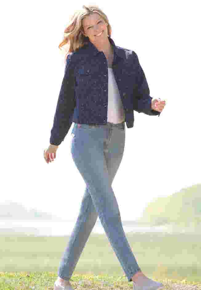 Straight-Leg Stretch Denim Jean image number 6