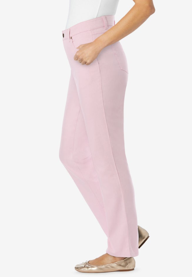 Straight-Leg Stretch Denim Five-Pocket Jeans image number 2