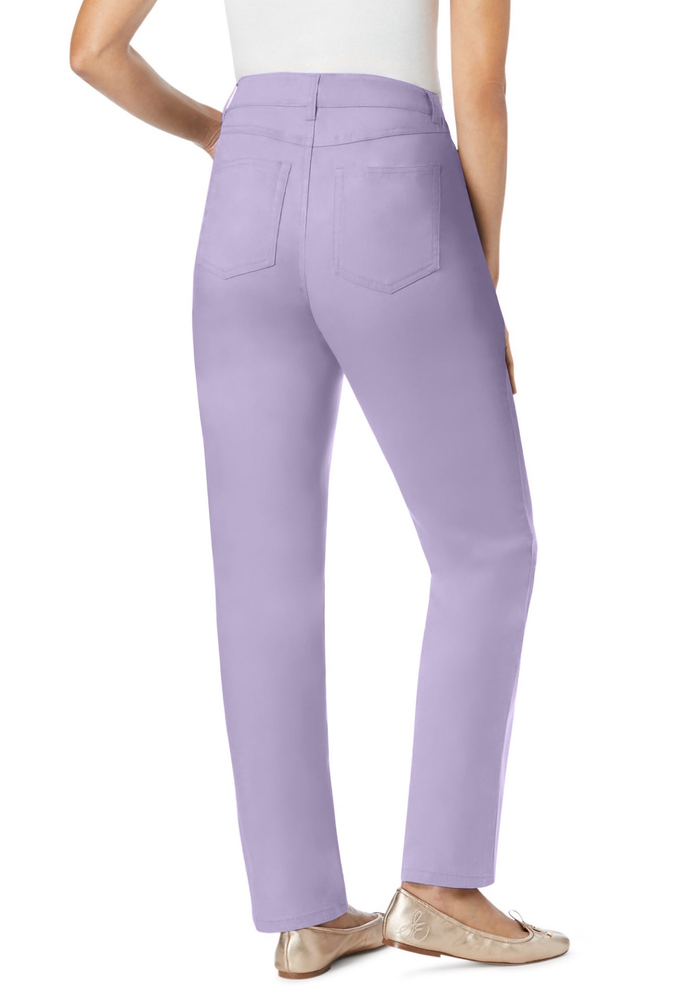 Stretch Denim 5-Pocket Straight-Leg Jeans image number 1