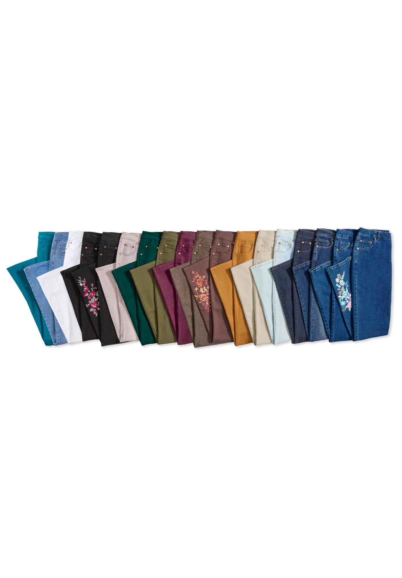 Stretch Denim 5-Pocket Straight-Leg Jeans image number 2