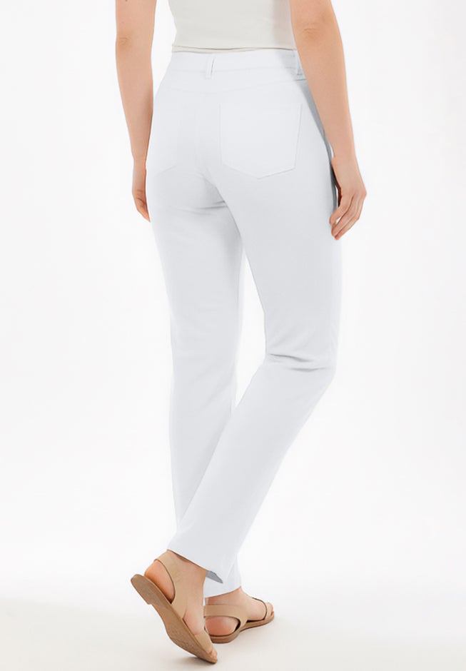 Stretch Denim 5-Pocket Straight-Leg Jeans image number 1