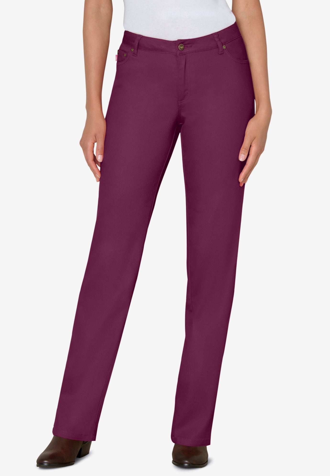 Stretch Denim 5-Pocket Straight-Leg Jeans image number 0