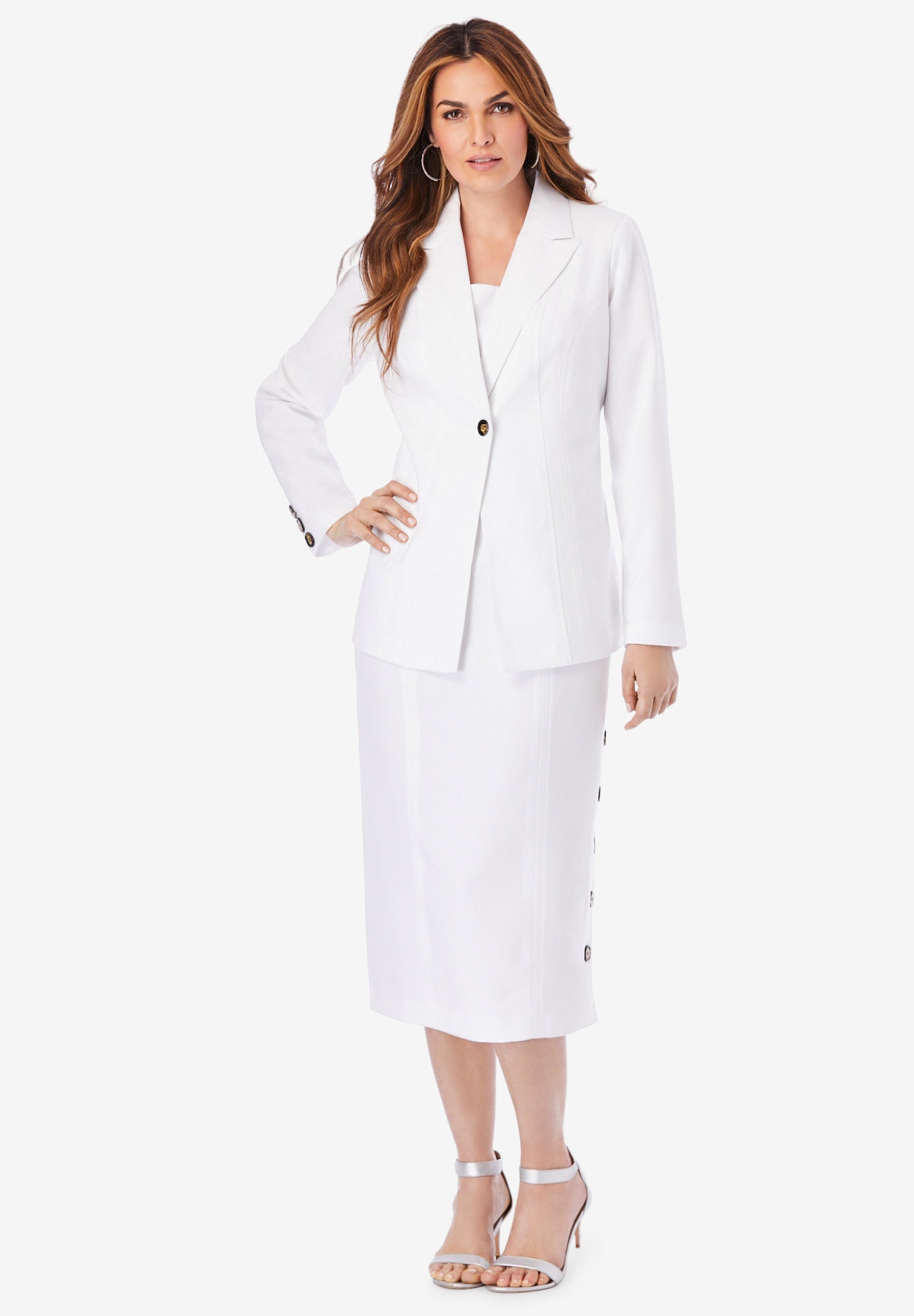 Side Button Suit Jacket Dress image number 0