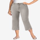 Stretch Denim Five-Pocket Capri Jeans image number null