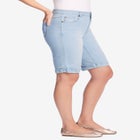 Stretch-Denim Five-Pocket Bermuda Jeans Shorts image number null