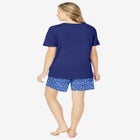 Knit PJ Short Set image number null