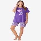 Knit PJ Short Set image number null