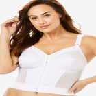 Front-Close Wireless Longline Posture Bra image number null
