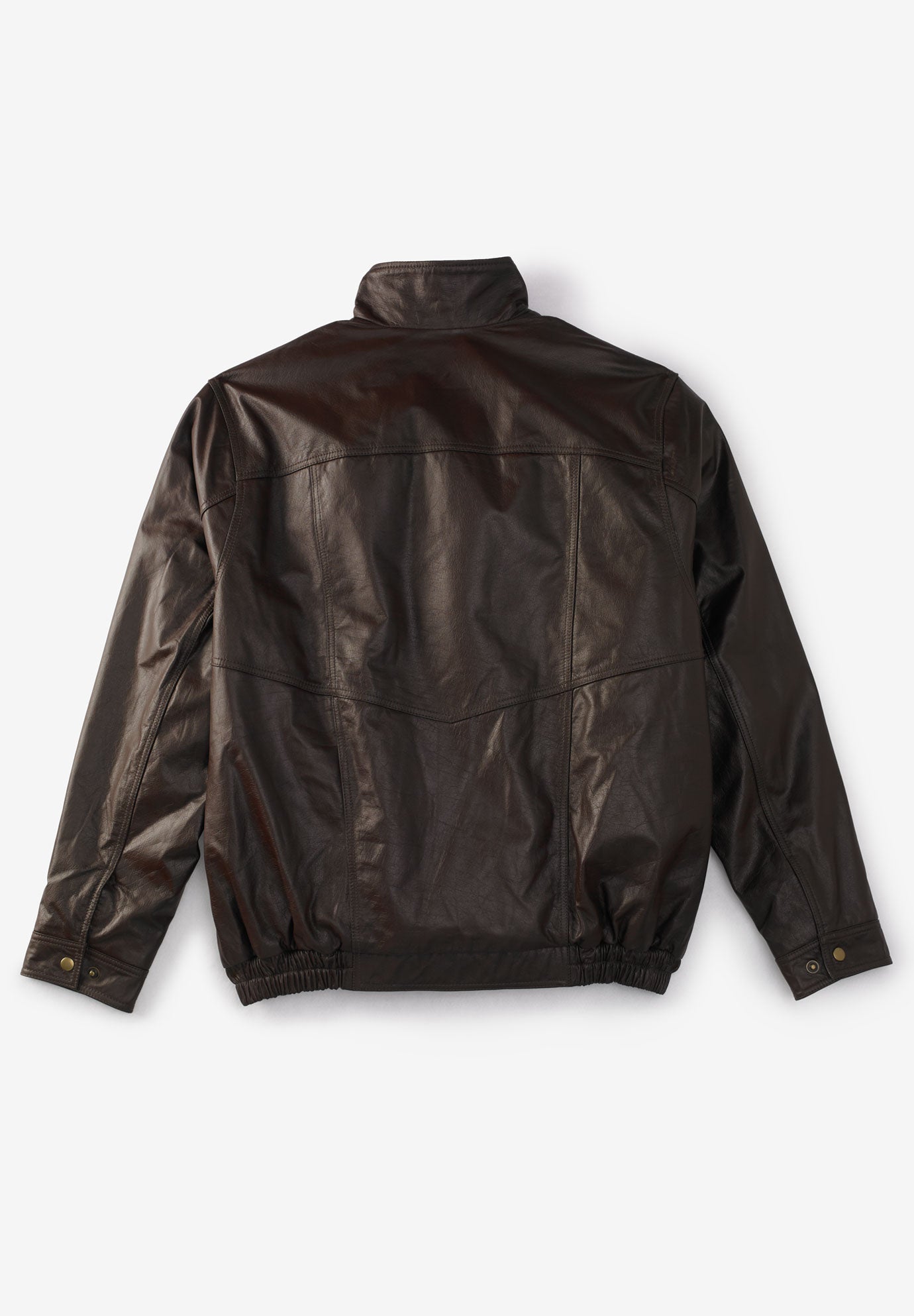 Leather Bomber Jacket image number 1