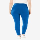 Stretch-Cotton Knit Pull-On Leggings image number null