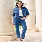 Plus Size 24/7 Straight Leg Jean image number 4