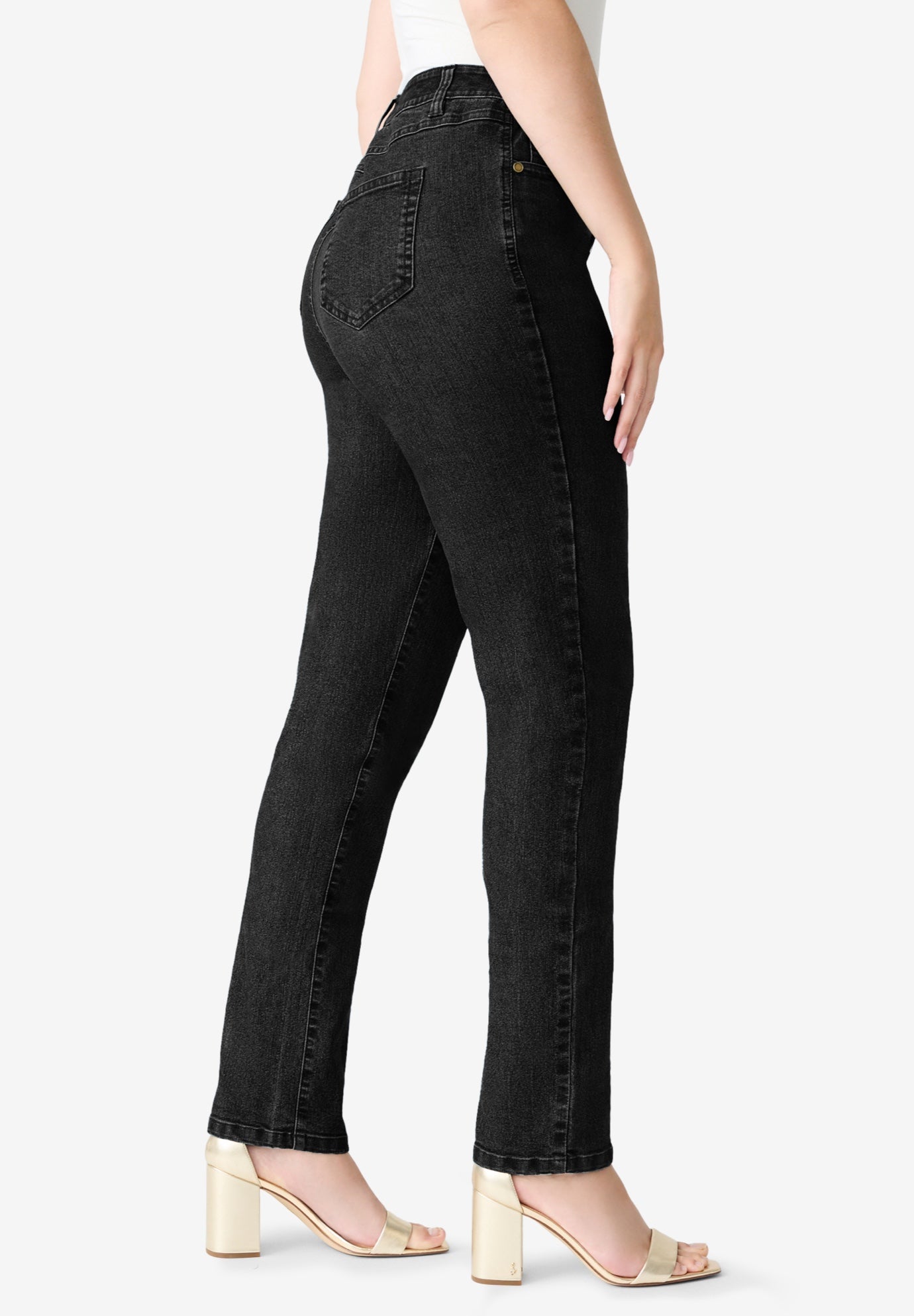 Plus Size Perfect Fit Stretch Straight Leg Jean image number 2