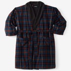 Jersey-Lined Flannel Robe image number null