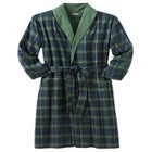 Jersey-Lined Flannel Robe image number null