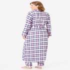 Long Flannel Robe image number 1