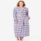 Long Flannel Robe image number 3