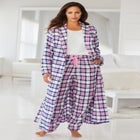 Long Flannel Robe image number 7
