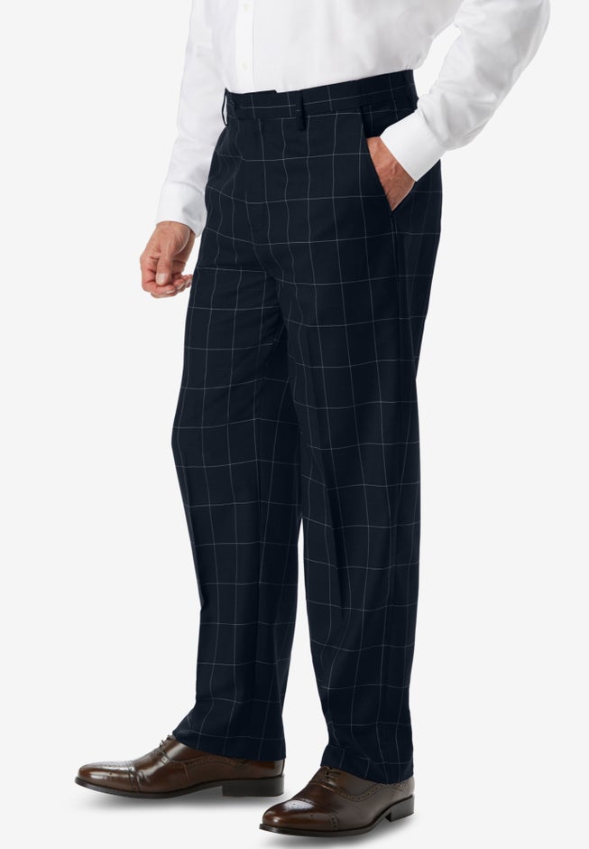 Easy Movement Plain-Front Expandable Dress Pants image number 2