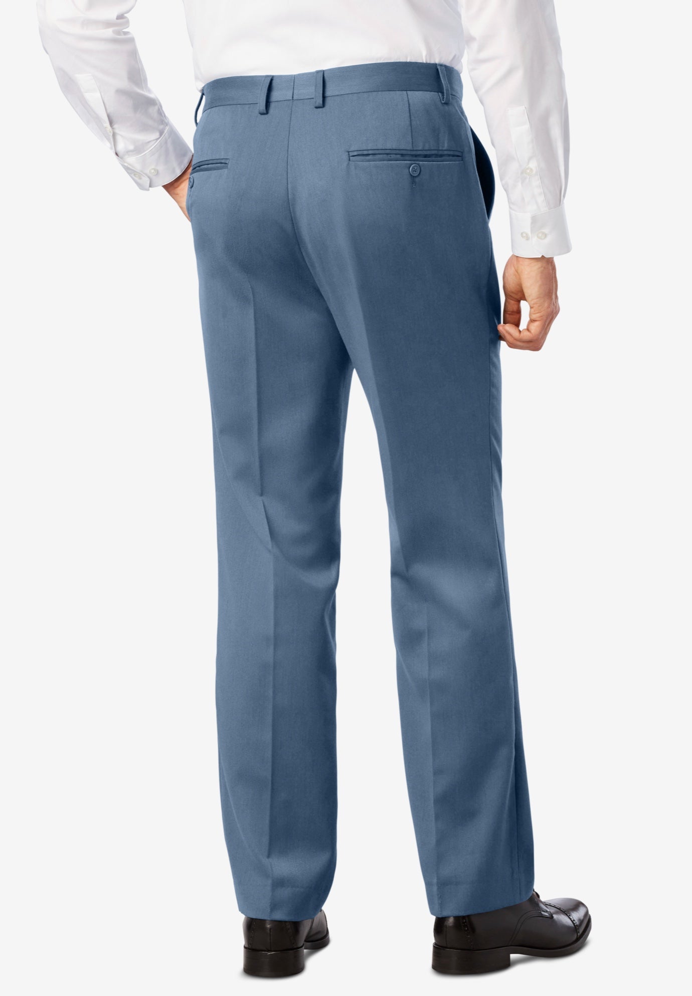 Easy Movement Plain-Front Expandable Dress Pants image number 1