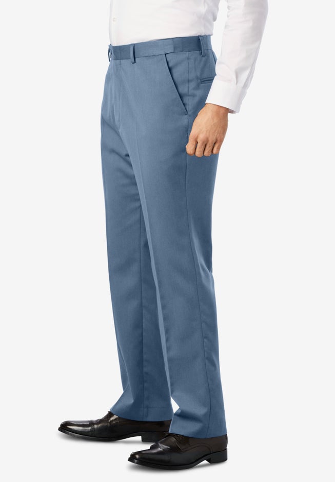Easy Movement Plain-Front Expandable Dress Pants image number 2
