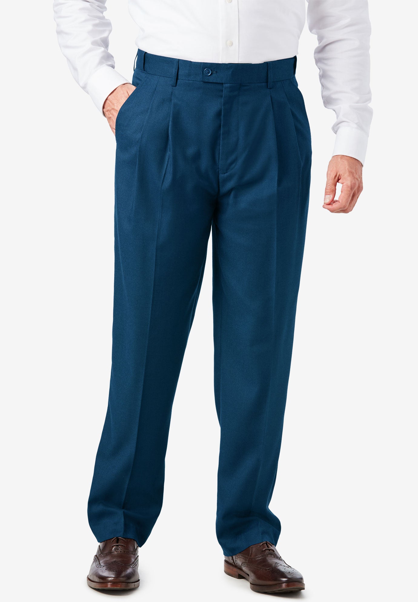 Easy Movement Pleat-Front Expandable Dress Pants image number 0