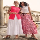 Flowing Crinkled Maxi Skirt image number null