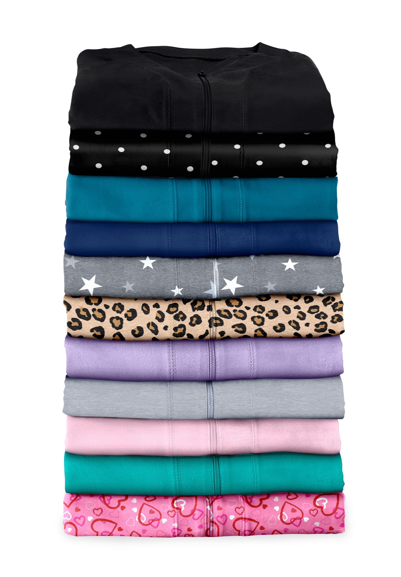 Long French Terry Zip-Front Robe image number 4