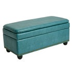 400 lbs. Weight Capacity Extra Wide Studded Ottoman image number null