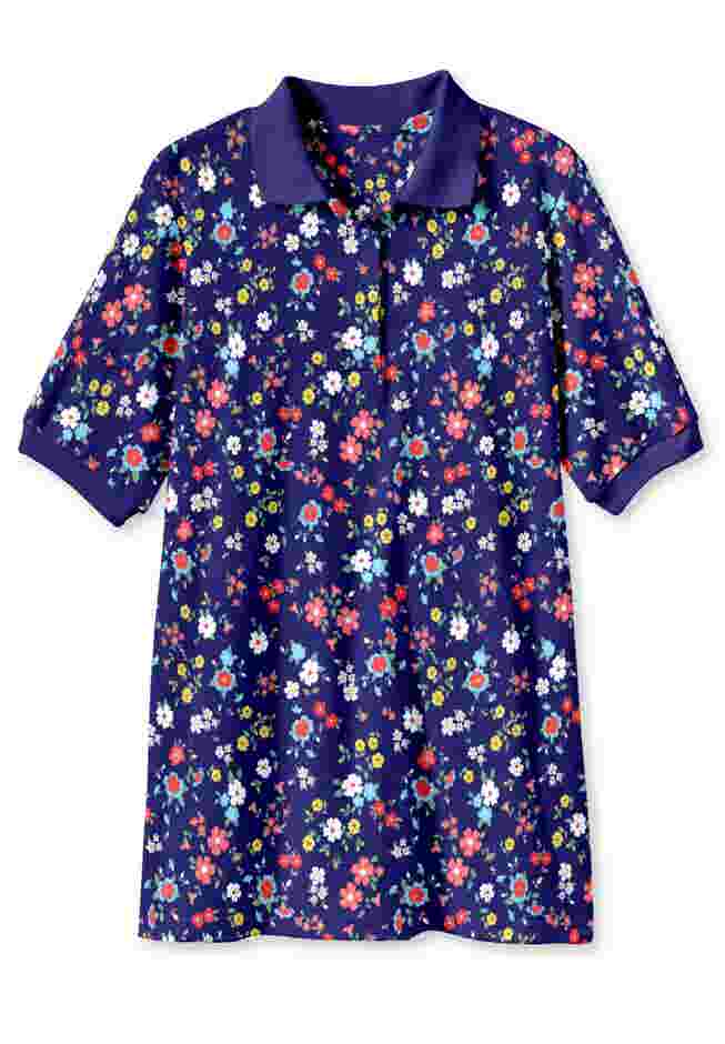 Elbow-Sleeve Polo Tunic image number 6