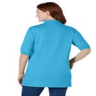 Elbow-Sleeve Polo Tunic image number null
