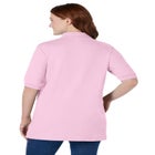 Elbow-Sleeve Polo Tunic image number 1