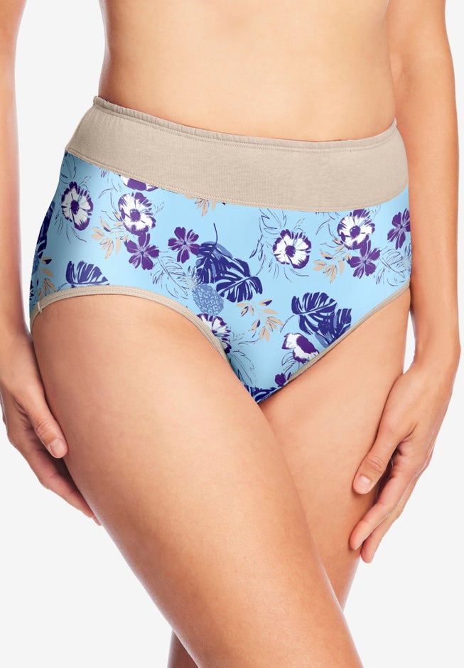 Full Coverage Stretch Cotton Color Block Brief 3-Pack image number 2