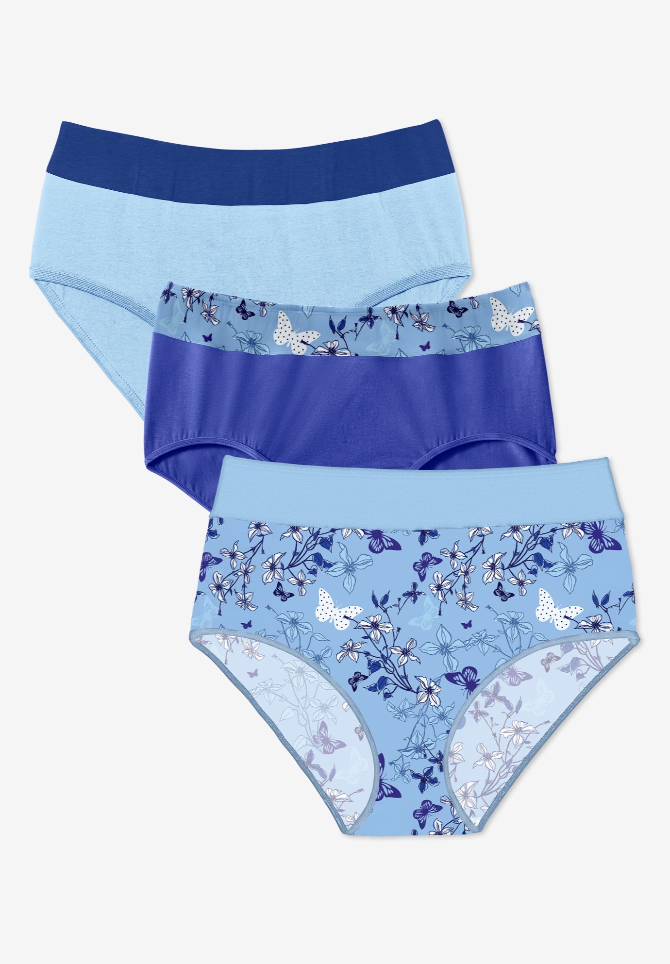 Full Coverage Stretch Cotton Color Block Brief 3-Pack image number 0