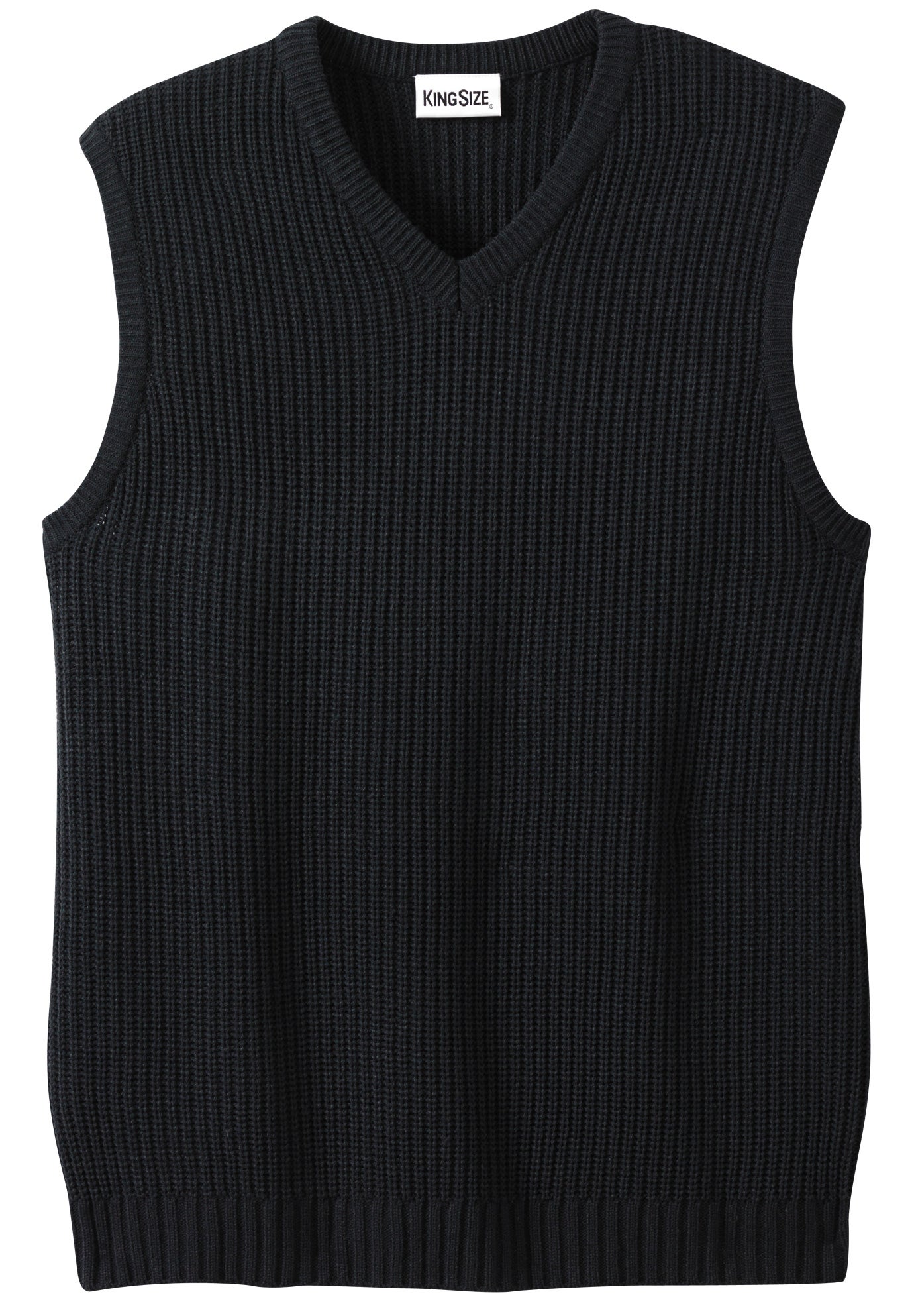 Shaker Knit V-Neck Sweater Vest image number 0