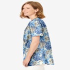 Pintucked Half-Button Tunic image number null