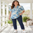 Pintucked Half-Button Tunic image number null