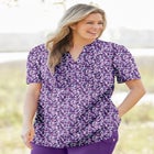Pintucked Half-Button Tunic image number null