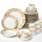 Medici 40-Pc. Golden Porcelain Dinnerware Set image number null