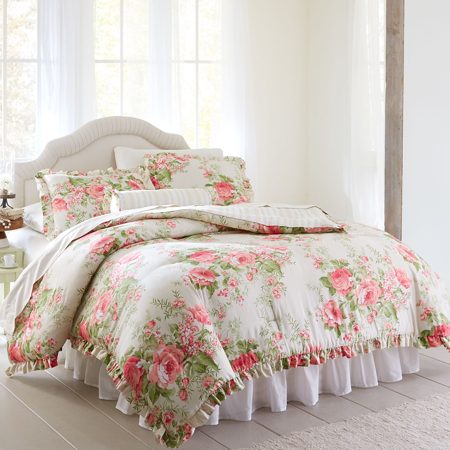 Brianna Cabbage Rose Comforter Plus Size Bedding Fullbeauty