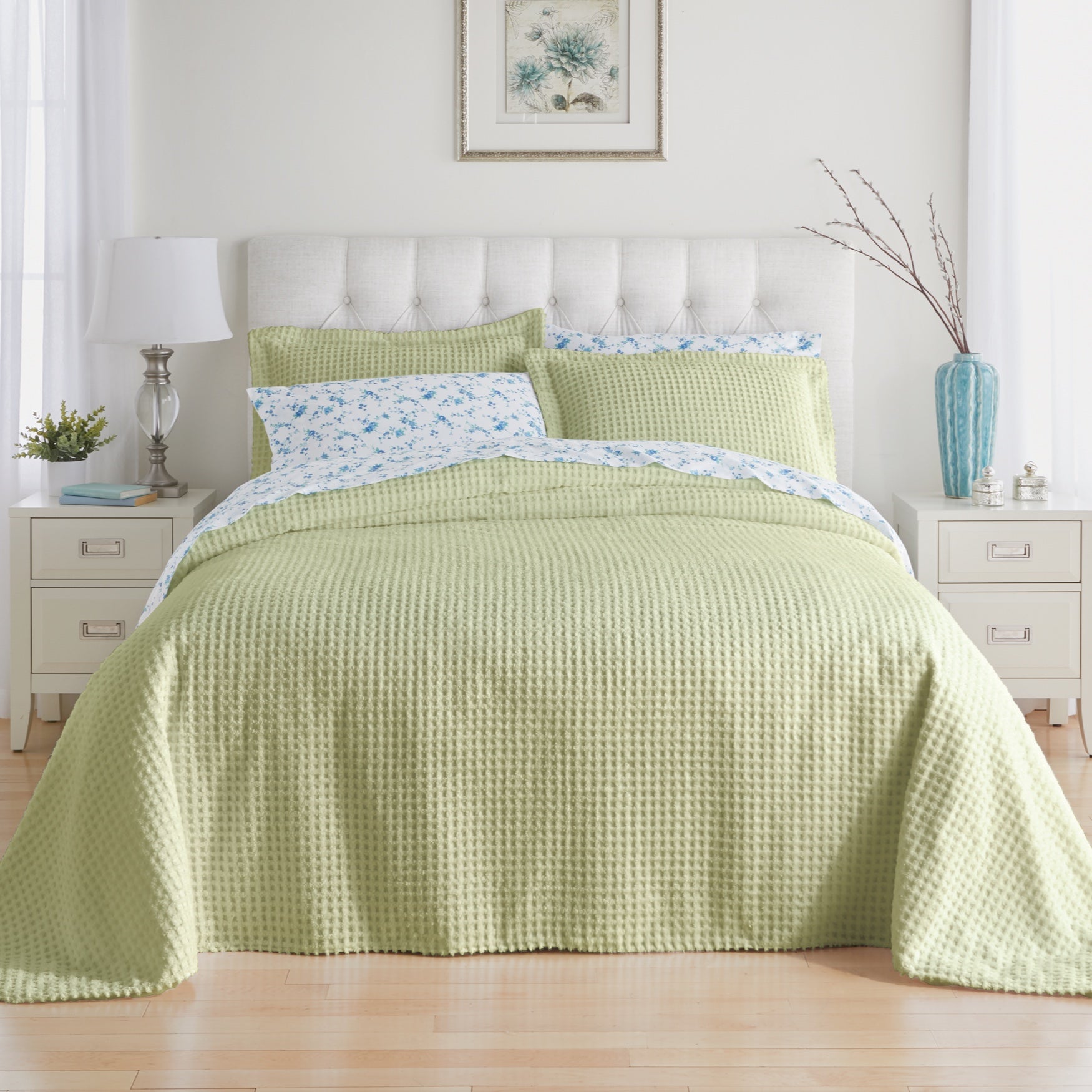 Waffle Chenille Bedspread Fullbeauty Outlet